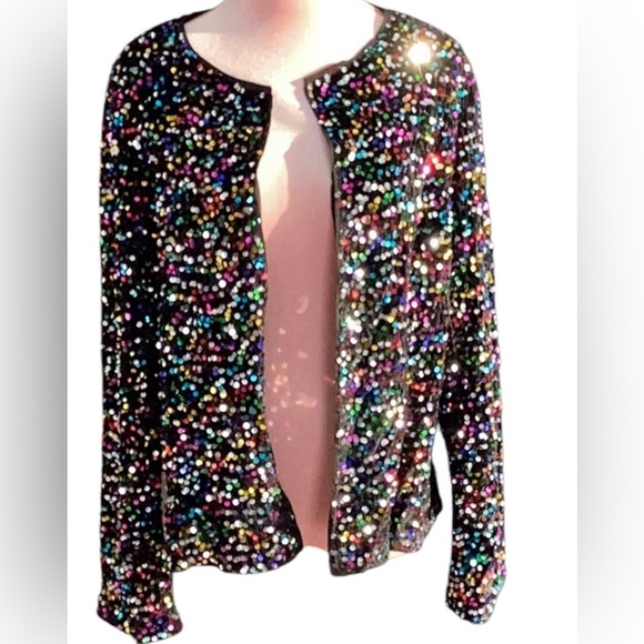 SHEIN Multicolor Sequin Jacket New in Packaging - Picture 3 of 7